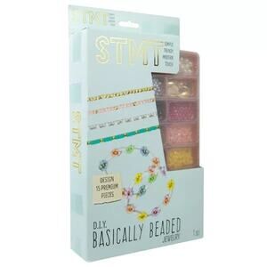 DIY Basically Beaded Jewelry Kit - STMT: Bracelet Making Kit with Clay Beads & S